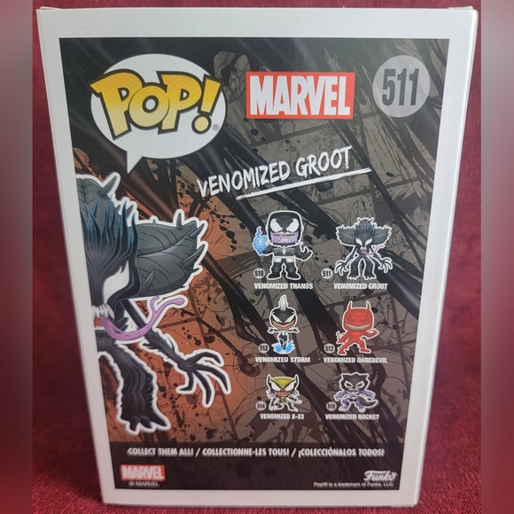 Venomized groot funko # 511 (nib) With pop protector - Picture 7 of 7